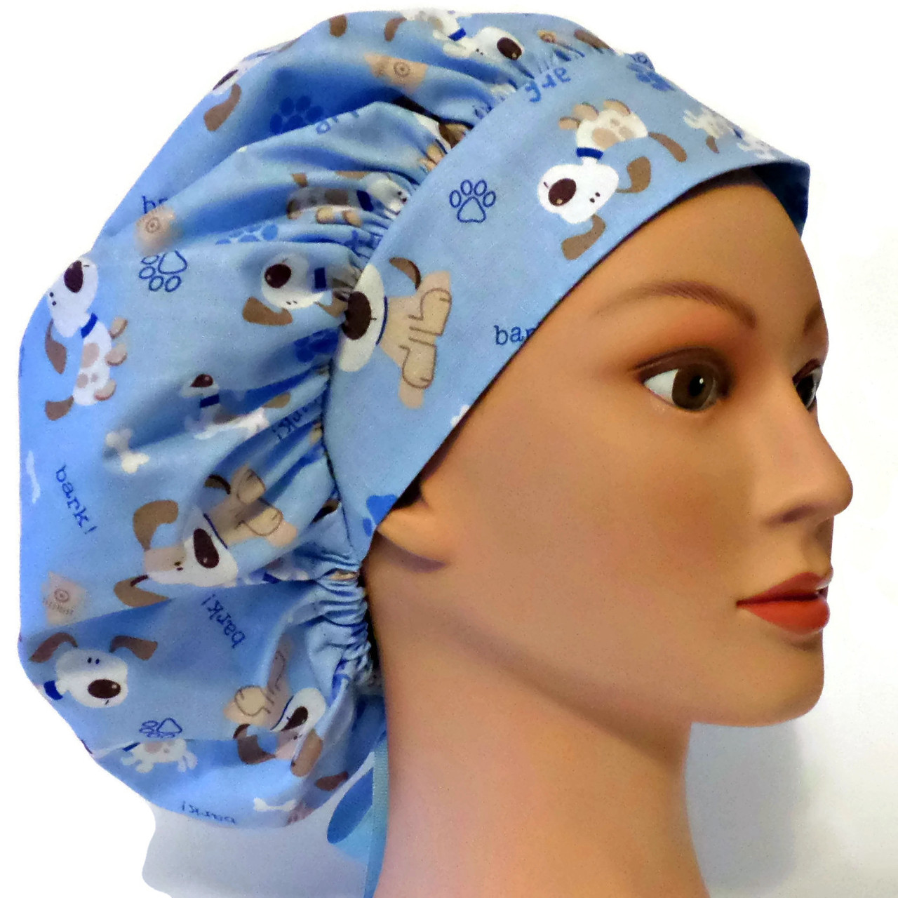 Women's Atlanta Braves Bouffant Surgical Scrub Hat, Adjustable with elastic  and cord lock, Handmade - Crazy Caps Scrub Hats