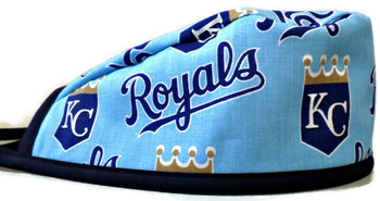 Kansas City Royals MLB Men's Skull/Chemo Surgical Scrub Hat/Cap Handmade