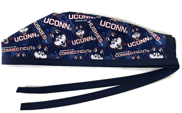 Men's UConn Unlined Surgical Scrub Hat, Optional Sweatband, Handmade