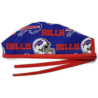 BUFFALO BILLS HANDMADE SURGICAL SCRUB CAP MADE IN USA FAST SHIPP