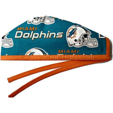 Miami Dolphins Sports NFL Scrub Cap/ Scrub Cap W Buttons / 