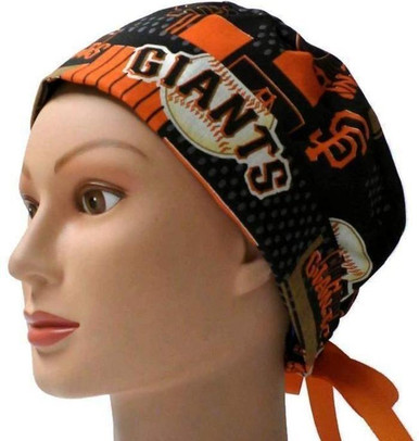 Women's Cincinnati Bengals Ponytail Surgical Scrub Hat, Plain or Fold-Up  Brim Adjustable, Handmade - Crazy Caps Scrub Hats