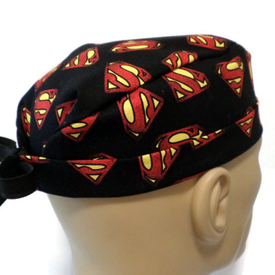 Men's Louisville Cardinals Squares Surgical Scrub Hat, Unlined