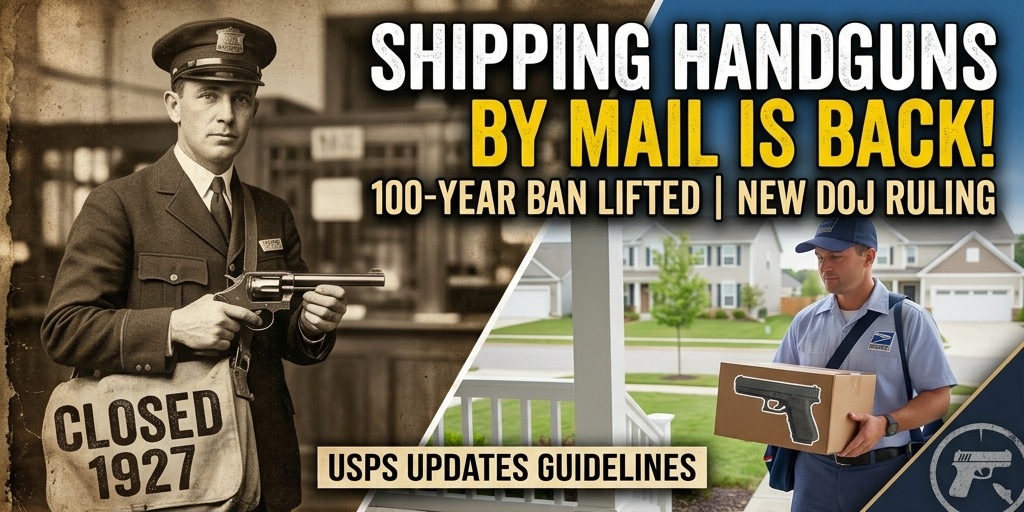 100-Year Handgun Mail Ban Overturned, USPS Announces New Rules