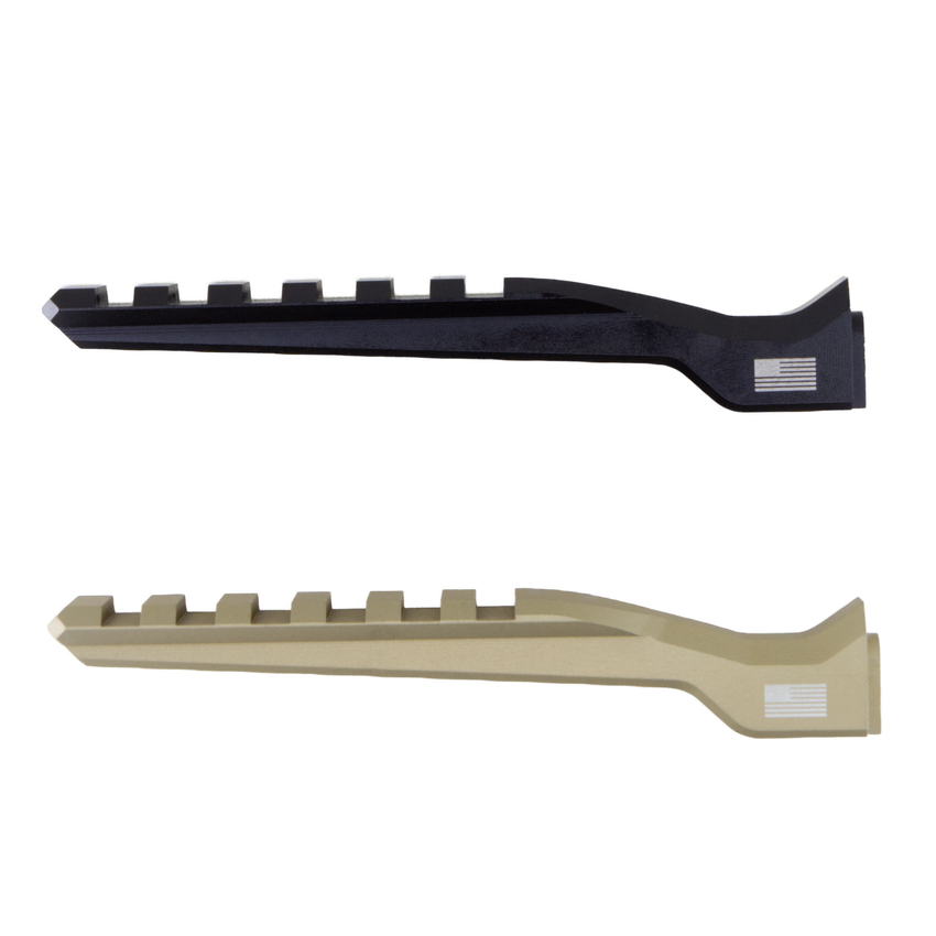 Delta ACRO Diving Board forward mount for AR-style rifles, PDWs, and SBRs, perfect for lasers, thermals, and compact optic setups