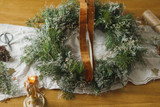 Fresh Greens and Magnolias: Natural Beauty as Wreaths and Garlands for Holiday Decor