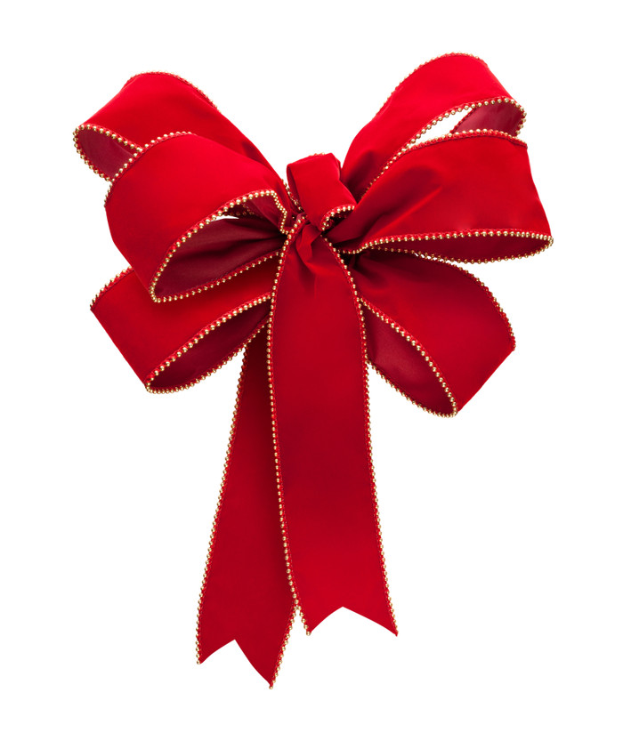 Red velvet Christmas bow