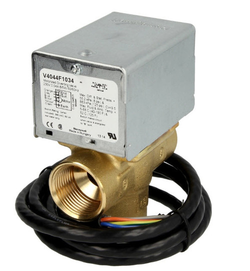 Honeywell V8044C1024, 3/4" IT 24 V/50 Hz, Three-way zone valve