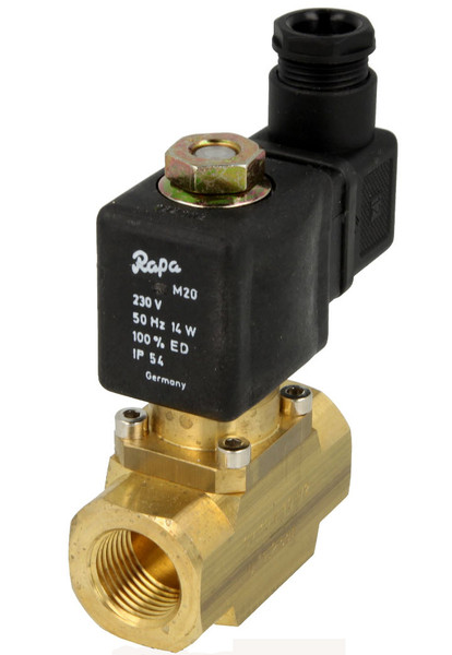 Rapa SV10V10 1/2", Solenoid valve closed and flowless