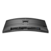 Rear view of Philips curved ultrawide monitor with USB-C dock, RJ45 port, and built-in stereo speakers