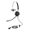 JABRA CORDED BIZ 2400 II MONO HEADSET, LEATHERETTE,QD (2406-720-209)