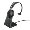 JABRA WIRELESS EVOLVE2 65 MS MONO BLUETOOTH HEADSET W/CHARGING STAND + LINK 380C BT,USB-C (26599-899-889)