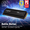 Crucial T500 1TB PCIe Gen4 NVMe M.2 SSD with heatsink