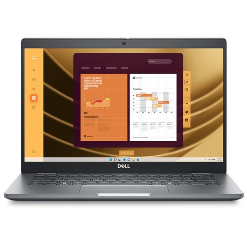 Front view of the Dell Latitude 5350, with the keyboard visible Front view of the Dell Latitude 5350, with the keyboard visible