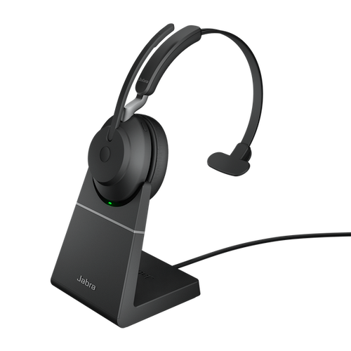 Image for JABRA WIRELESS EVOLVE2 65 UC MONO BLUETOOTH HEADSET W/CHARGING STAND Madnics Online Computer Store