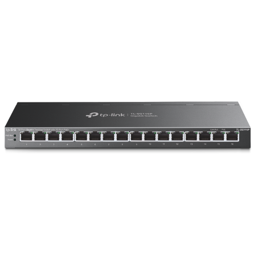 Image for TP-LINK TL-SG116P, JETSTREAM DESKTOP SWITCH, 16XGBE POE+ PORT, 120W, 5 YEAR WARRANTY Madnics Online Computer Store