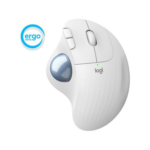 Image for LOGITECH M575 ERGO WIRELESS TRACKBALL MOUSE,BOLT RECEIVER,BT,WHITE - 2YR WTY - 910-006439 Madnics Online Computer Store