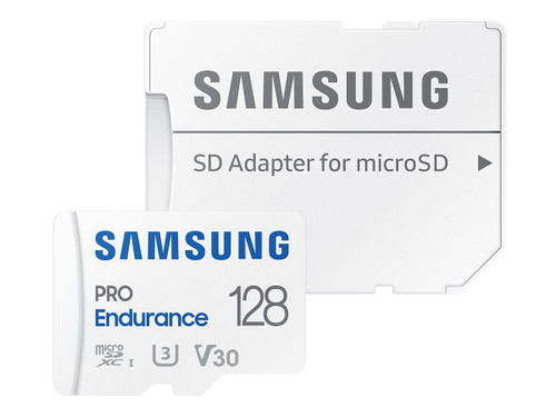 Image for SAMSUNG (PRO ENDURANCE) 128GB MICRO SD CARD, W/ADAPTER, CL10, 100R/40W MB/S, 5YR WTY - MB-MJ128KA/APC Madnics Online Computer Store