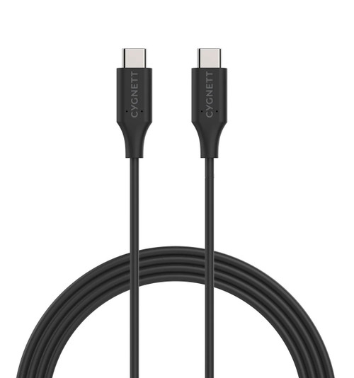 Image for Cygnett Essentials USB-C to USB-C Cable (2M) - Black (CY3312PCUSA) Madnics Online Computer Store