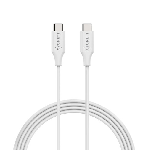 Image for Cygnett Essentials USB-C to USB-C Cable (1M) - White (CY3309PCUSA) Madnics Online Computer Store