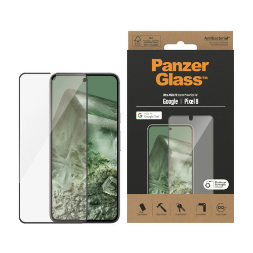 Image for PanzerGlass Google Pixel 8 Screen Protector Ultra-Wide Fit - Clear (4779) Madnics Online Computer Store