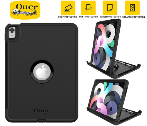 Image for OtterBox Defender Apple iPad Air (10.9') (5th/4th Gen) Case Black (77-65735) Madnics Online Computer Store