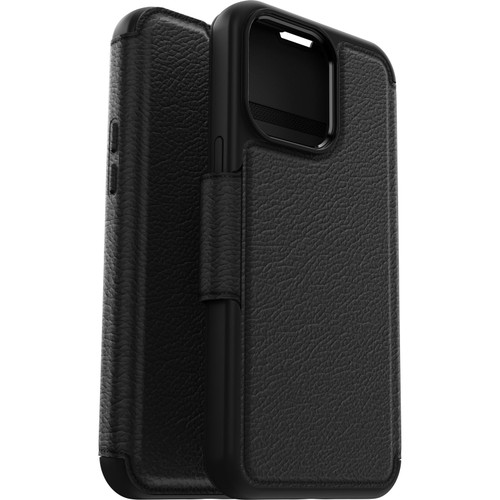 Image for OtterBox Strada MagSafe Apple iPhone 15 Pro Max (6.7') Case Shadow (Black) - (77-93568) Madnics Online Computer Store