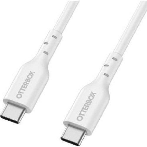 Image for OtterBox USB-C to USB-C (2.0) PD Fast Charge Cable (2M) - White (78-81360) Madnics Online Computer Store