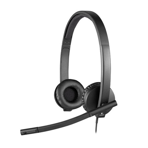 LOGITECH H570E WIRED USB STEREO HEADSET, NOISE & ECHO CANCELLING, 2YR WTY-981-000574