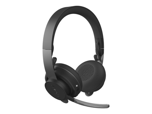 LOGITECH ZONE WIRELESS MS STEREO HEADSET,BT, NOISE CANCELLING, USB-C W/ USB-A ADAPTER,-981-000855