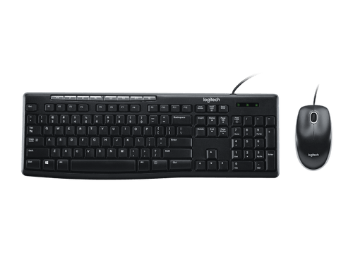 LOGITECH MK200 WIRED MEDIA KEYBOARD AND MOUSE COMBO - 3YR WTY-920-002693