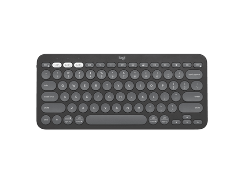 LOGITECH PEBBLE KEYS 2 K380S KEYBOARD, MULTI DEVICE, BLUETOOTH LE, TONAL GRAPHITE, 1YR WTY-920-011754