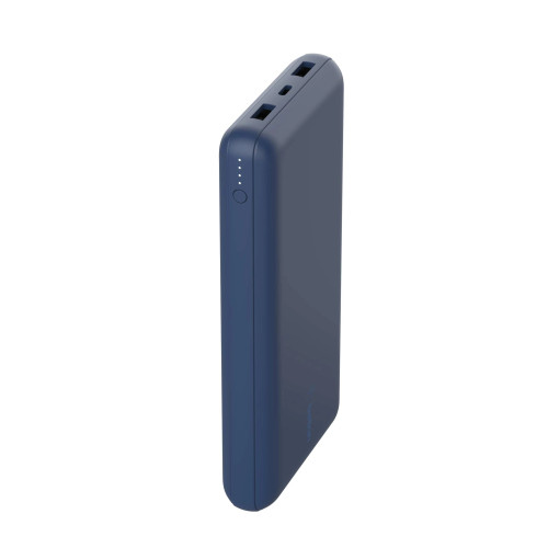 BELKIN BOOSTCHARGE PWRBANK, 20K mAh, USB-C(1) PD,USB-A (2)15W, BLUE,USB-C TO A CABLE INC - BPB012BTBL