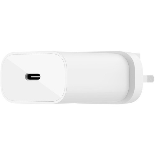 BELKIN 1 PORT WALL CHARGER WITH PPS, 25W, USB-C (1), INC USB-C CABLE, WHITE, 2YR WITH $250 - WCA004AU1MWH-B6