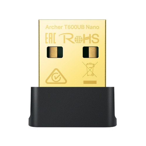 TP-LINK ARCHER T600UB NANO AC600 NANO WI-FI BLUETOOTH USB ADAPTER, 3YR WTY - ARCHER T600UB NANO