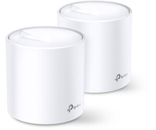 TP-LINK DECO X60 MESH WI-FI SYSTEM, AX5400, GbE(2), 2-PACK, 3YR WTY - DECO X60(2-PACK)