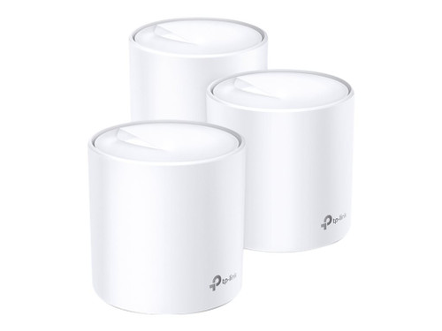 TP-LINK DECO X60 MESH WI-FI SYSTEM, AX5400, GbE(2), 3-PACK, 3YR WTY - DECO X60(3-PACK)
