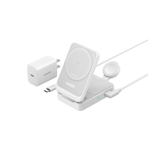 ANKER MAGGO 3-IN-1 WIRELESS CHARGING STAND WITH QI2 - B25M3T21