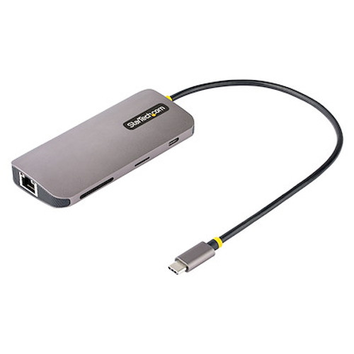 STARTECH 0.3M USB-C MULTIPORT ADAPTER, 100W, USB(3), 4K HDMI(1), SD/MICROSD, 3YR - 115B-USBC-MULTIPORT