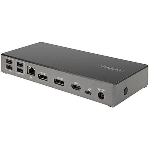 STARTECH USB-C TRIPLE 4K DOCK, DP(2),HDMI(2), 100W, 3YR - DK31C2DHSPD