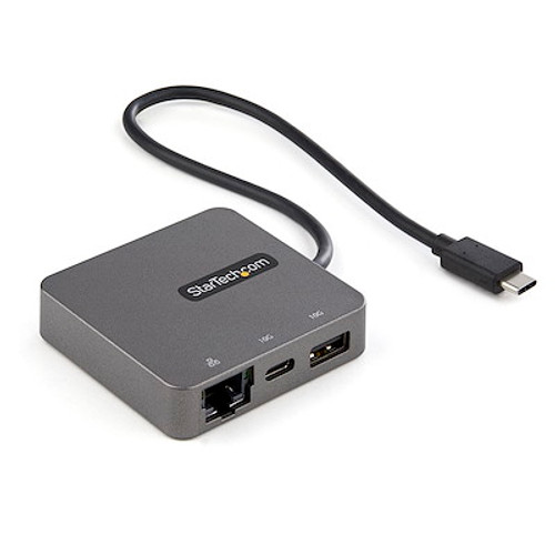 STARTECH USB-C MULTIPORT ADAPTER, 4K, HDMI, VGA, GBE, USB, SINGLE DISPLAY, 3YR - DKT31CHVL