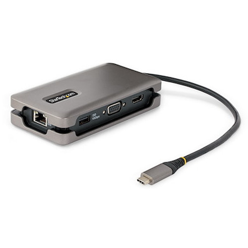 STARTECH USB-C MULTIPORT ADAPTER, 4K HDMI/VGA MINI LAPTOP TRAVEL DOCK 3 YR - DKT31CVHPD3