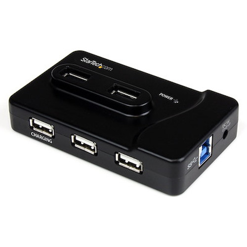STARTECH 6 PORT USB2.0 HUB, USB 3.0(3), PORTABLE, 2YR - ST7320USBC