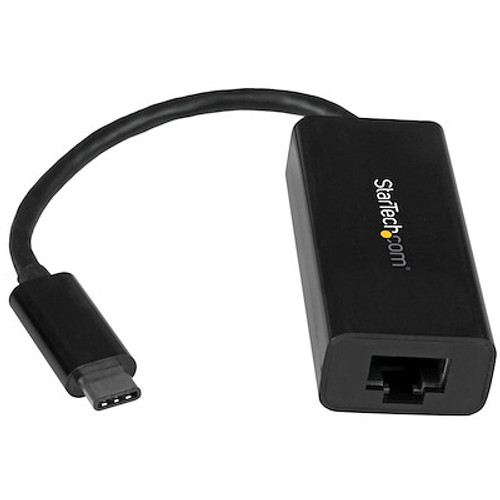STARTECH USB-C 3.0 TO GbE ADAPTER, TB3 COMPATIBLE, 20CM, BLACK, 2YR - US1GC30B