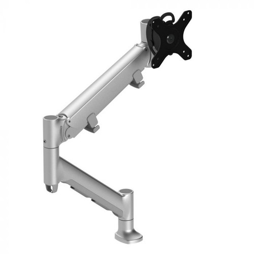 ATDEC FORTIS HEAVY DUTY DYNAMIC MONITOR ARM WITH HD F-CLAMP, SILVER - AWMS-HXB-H-S-V