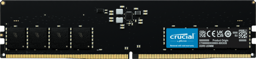 CRUCIAL 16GB DDR5 DESKTOP MEMORY, PC5-41600, 5200MHz, UNRANKED, LIFE WTY - CT16G52C42U5