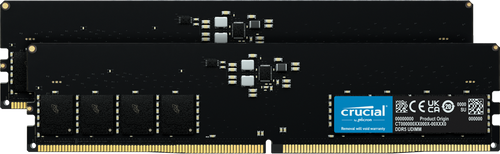 CRUCIAL 32GB (16GBx2 KIT) DDR5 DESKTOP MEMORY, PC5-38400, 4800MHz, UNRANKED, LIFE WTY - CT2K16G48C40U5