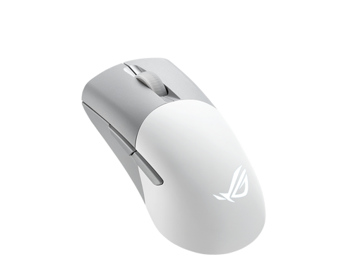 ASUS ROG Keris Wireless AimPoint Wireless RGB Moonlight White Gaming Mouse, 36,000dpi, Tri-mode Connectivity