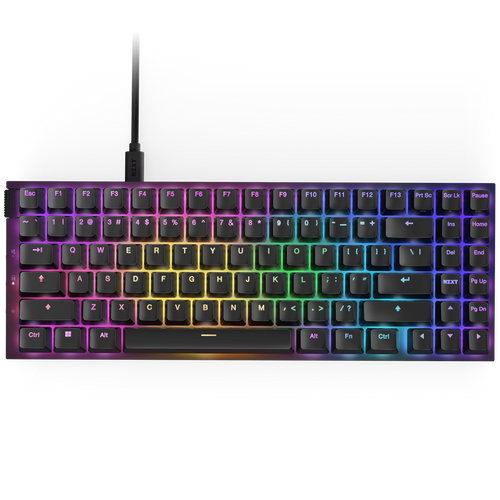 NZXT Function 2 MiniTKL Gaming Keyboard - Cable Connectivity - USB Type A - Black