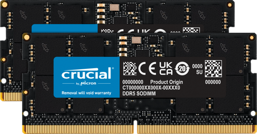 Crucial 32GB (2x16GB) DDR5 SODIMM 5600MHz CL46